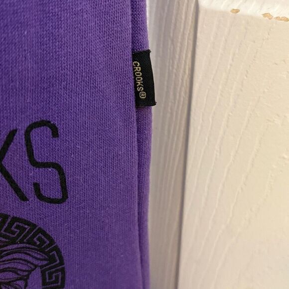 Crooks & Castles LA #Streetwear Purple Sweatpants. NWT. Size Large - Picture 4 of 8